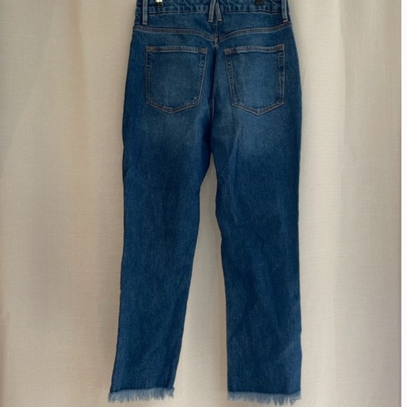 Good American High Waisted Size 4 Fringe Hem Jeans - Picture 5 of 8